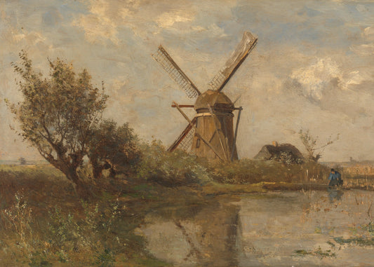 Windmill by the Pond