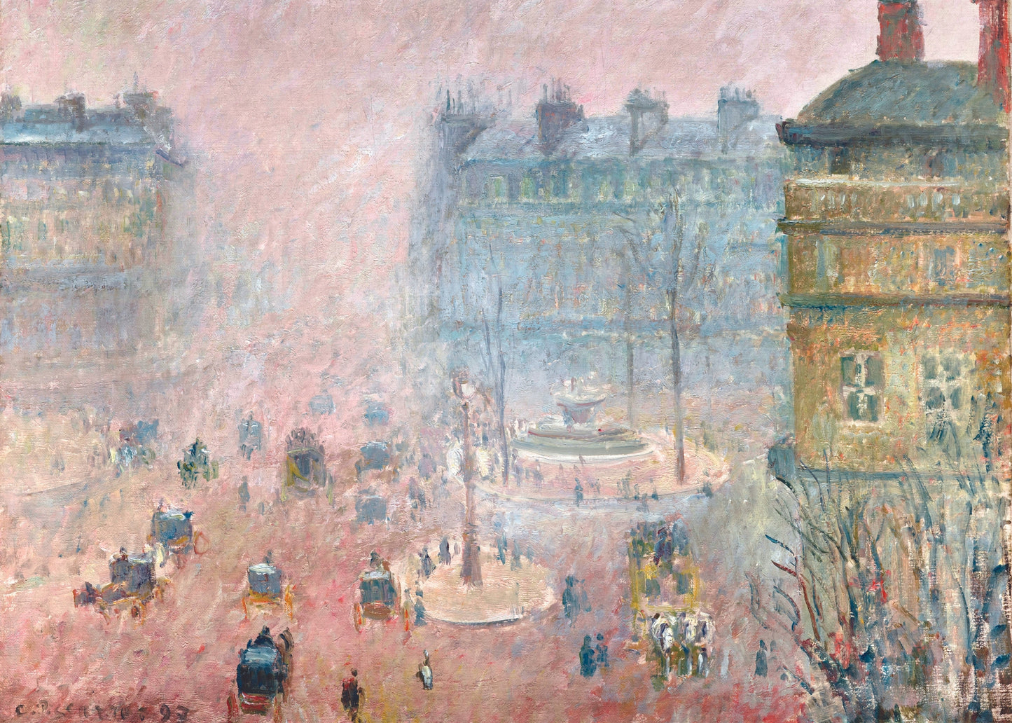 Foggy Paris Square