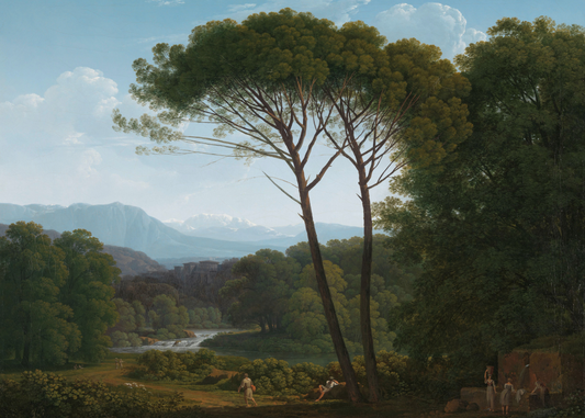 Pine Trees in an Italian Landscape