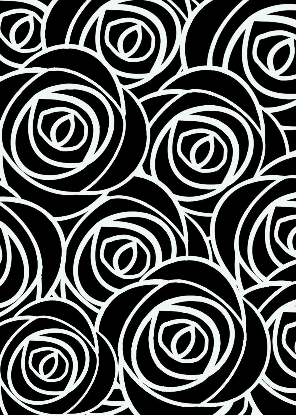 Roses In White Lines