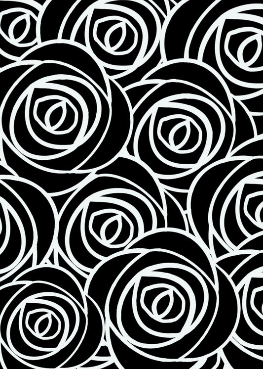 Roses In White Lines