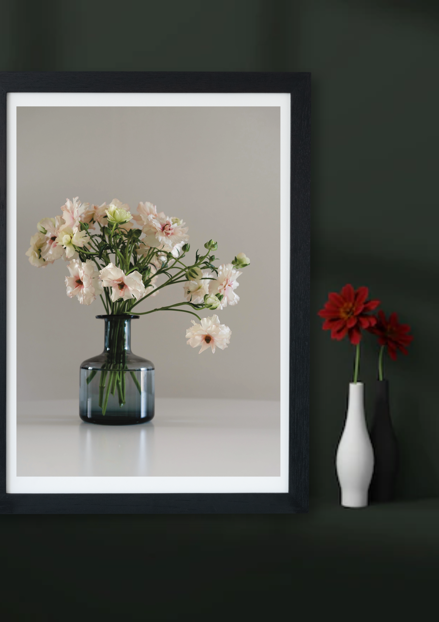 Purple Flowers In Vase