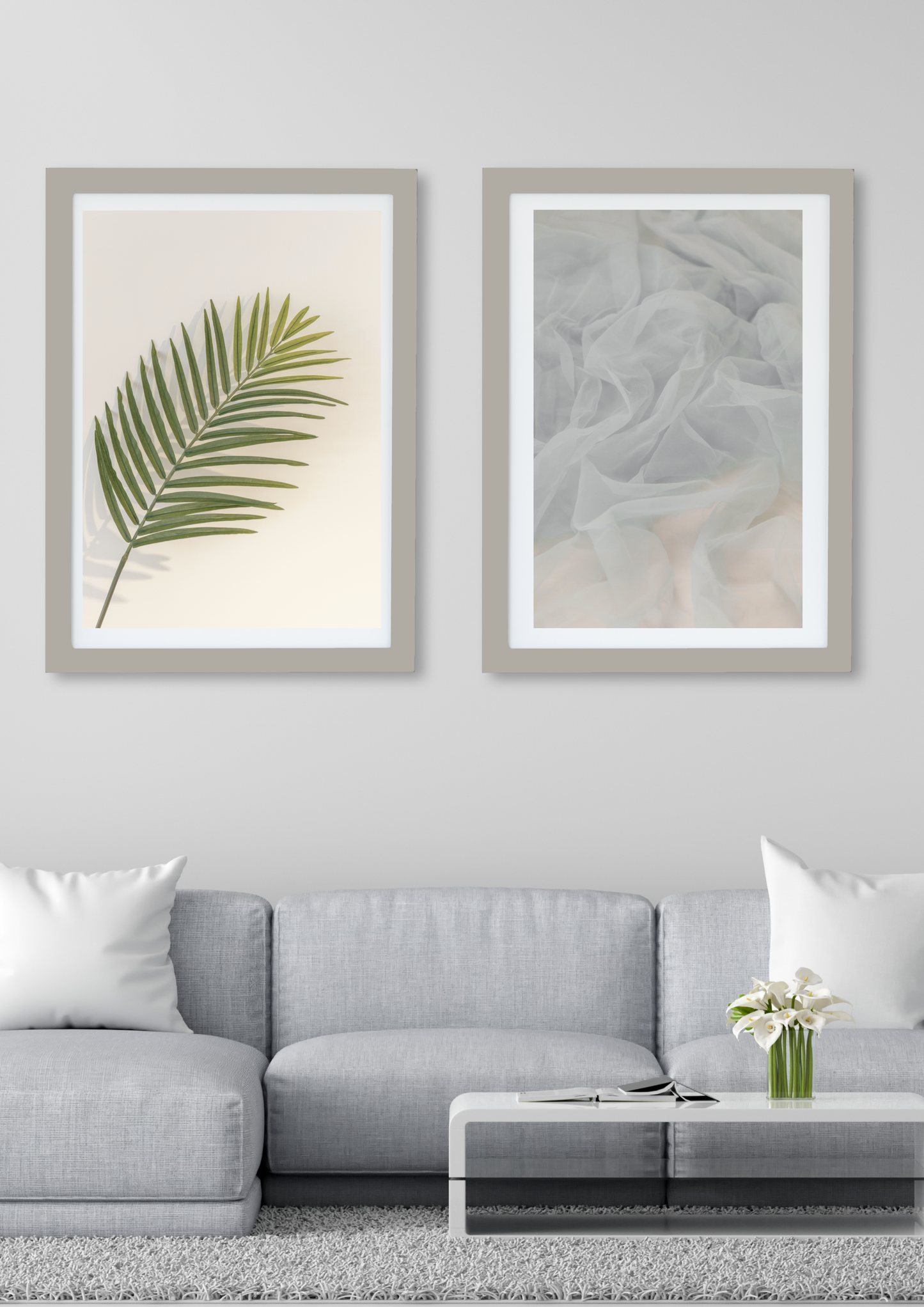 Two Toned Palm Leaves