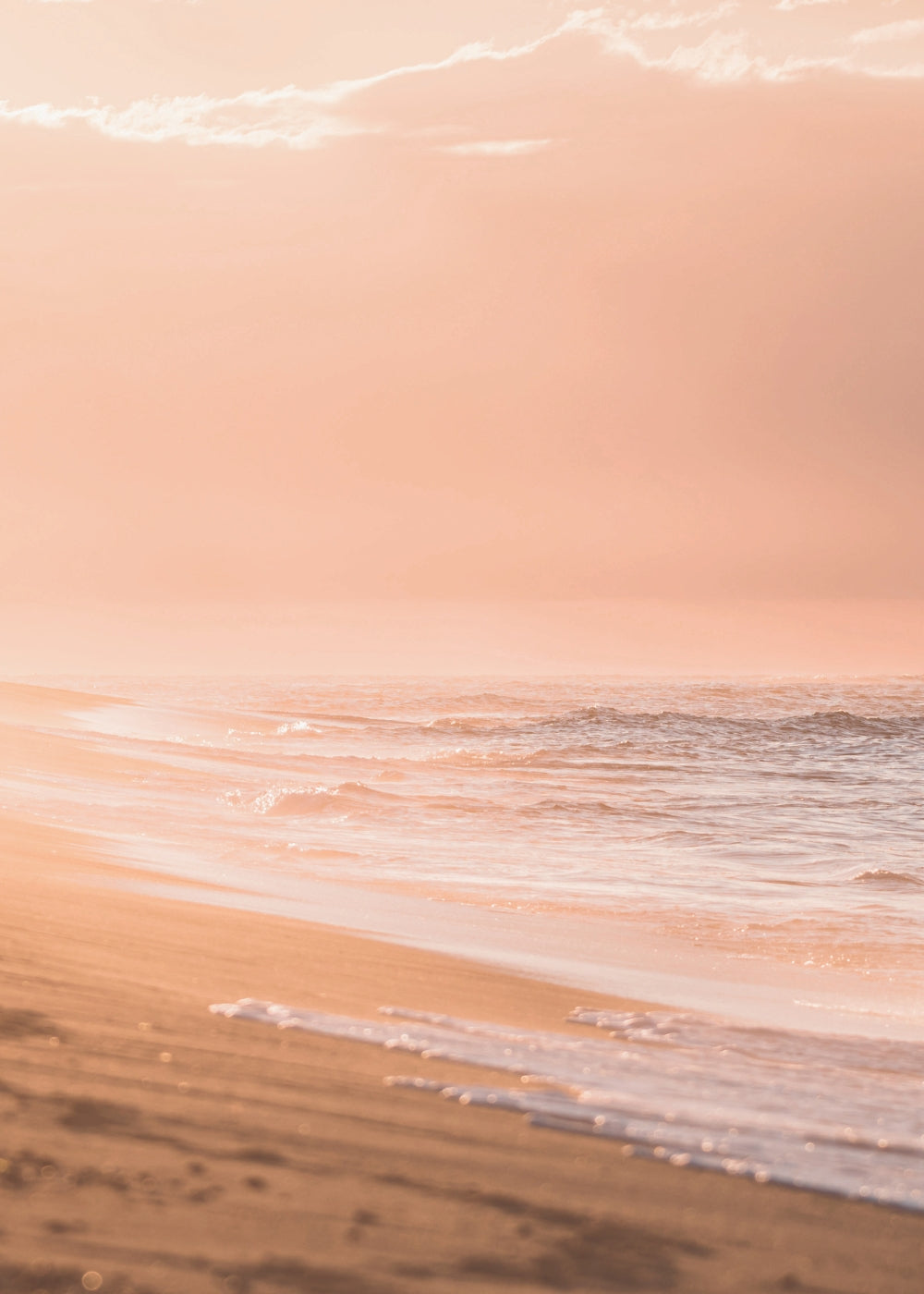 Beige Beach Waves