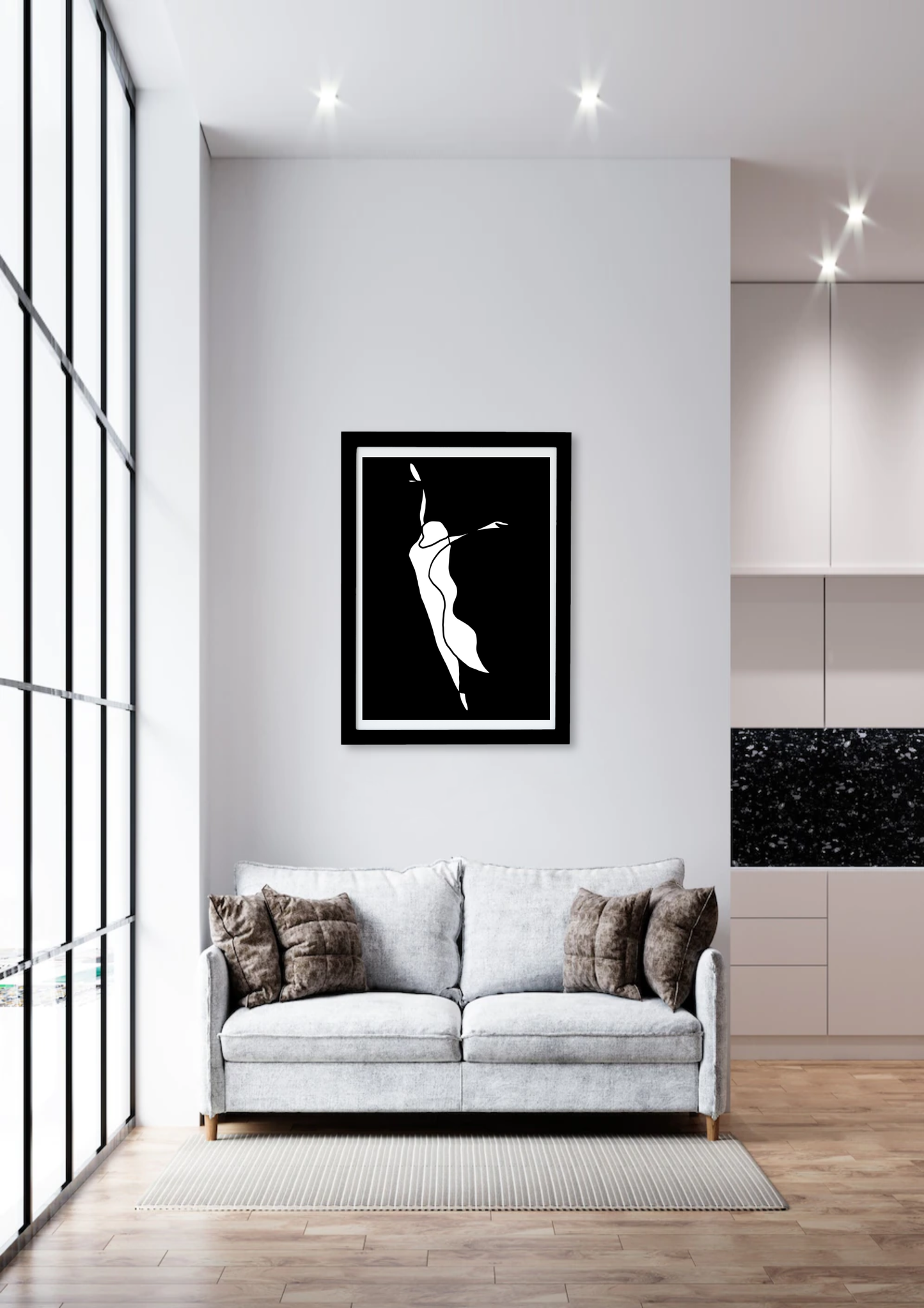 Dancing Girl Silhoutte