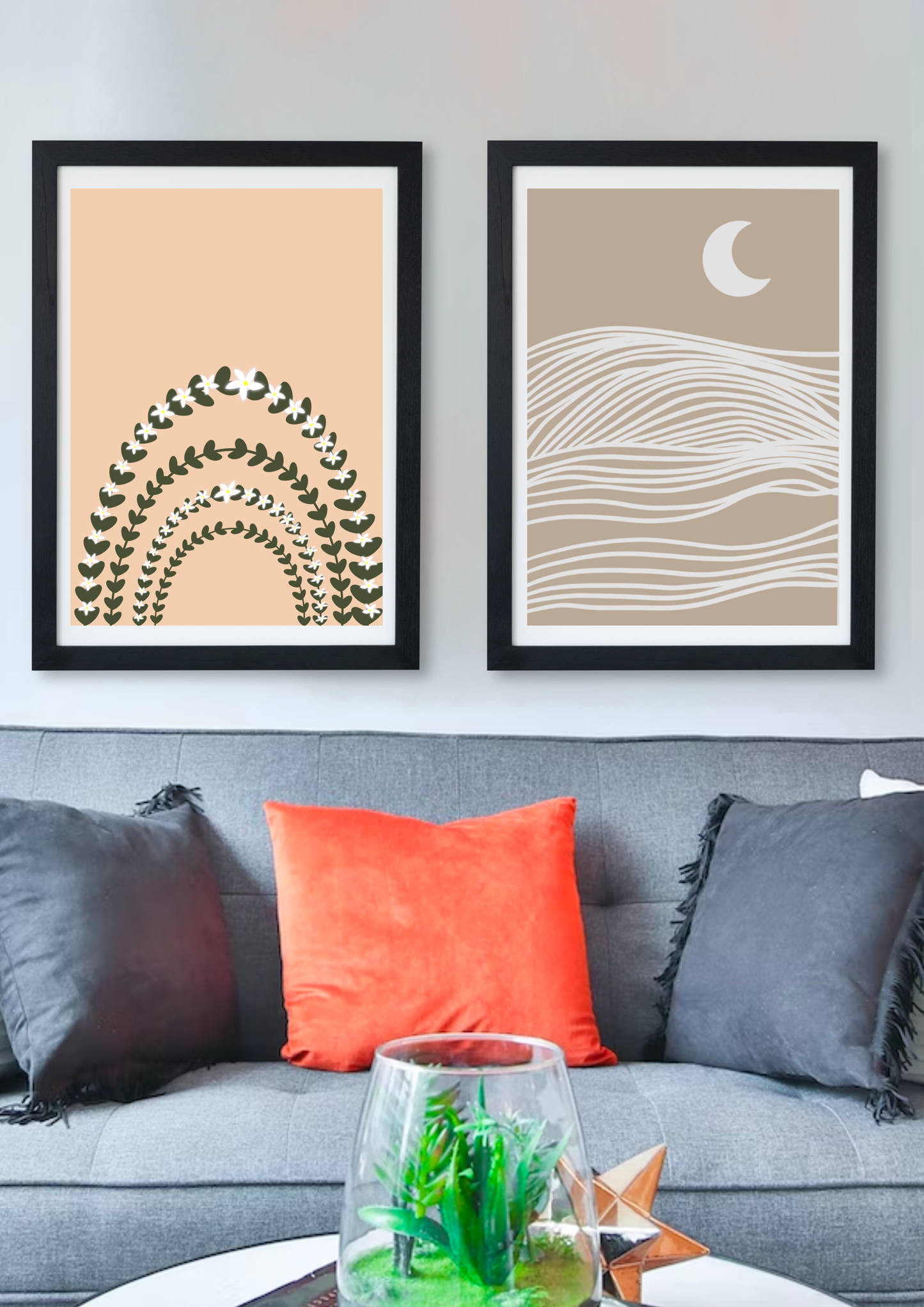 Beige And White Sun